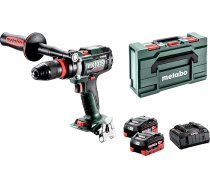 Metabo BS 18 LTX-3 BL Q I Metāla akumulatora urbis - 18 V, 3 ātrumi, 130 Nm griezes moments - ātrdarbīgs urbis, kompakts, ideāli piemērots metālam, kokam, tēraudam - komplektā ietilpst 2 akumulatori 5,5 Ah, lādētājs un MetaBOX