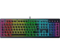 Razer Ornata V3 plakanā meha membrānas tastatūra ar Chroma RGB (plakanie taustiņi, meha membrānas slēdži, magnētiskais soft touch plaukstas balsts) IT izkārtojums | Melna