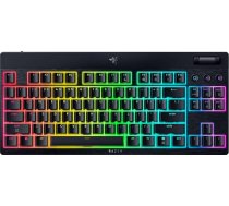 Razer BlackWidow V4 Tenkeyless HyperSpeed Low Profile - bezvadu spēļu tastatūra (HyperSpeed Wireless & BT, Hot-Swap, daudzfunkcionāli rotējošie un funkcionālie taustiņi) Dzeltens slēdzis | ASV izkārtojums