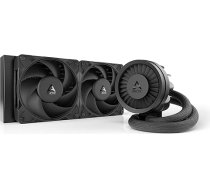 ARCTIC Liquid Freezer III Pro 240 - ūdens dzesēšana, AIO CPU ūdens dzesētājs, 2 x 120 mm, 38 mm radiators, PWM sūknis, VRM ventilators, AMD AM5/AM4, Intel LGA1851/1700 kontakta rāmis - melns