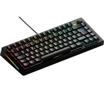 Glorious Gaming GMMK 3: mehāniskā tastatūra, TKL 75 %, modulēta tastatūras sistēma, dubultā izsaukuma-PBT tastatūra, alumīnija slīpplāksne, karstā nomaiņa (3/5 kontakti), franču AZERTY - melns