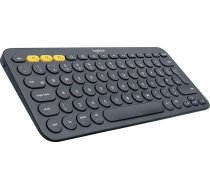 Logitech K380 Bezvadu Bluetooth tastatūra, vairāku ierīču un Easy-Switch funkcija, Windows un Apple saīsnes, PC / Mac / planšetdators / mobilais tālrunis / Apple iOS + TV, ASV QWERTY izkārtojums - pelēka