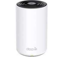 TP-Link Deco XE75 Pro Mesh WLAN komplekts (1 iepakojums), Wi-Fi 6E AXE5400 trīsjoslu maršrutētājs un retranslators, 1 x 2,5G ports + 2 x 1G porti, papildu ierīce, ieteicams mājām ar 1-2 guļamistabām, WPA3