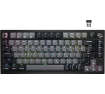 Corsair K65 Plus bezvadu 75% RGB karsti nomaināma mehāniskā spēļu tastatūra - iepriekš eļļoti MLX sarkanie lineārie slēdži - divslāņu trokšņu slāpēšana - PBT taustiņi - QWERTY NA - melna