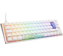 Ducky One 3 Classic Pure White SF spēļu tastatūra, RGB LED, MX-Red, ISO, vācu klaviatūras izkārtojums