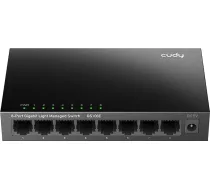 Cudy 8 pieslēgvietu gigabitu komutators, viegli pārvaldāms, Plug & Play, uzstādāms uz galda/uz sienas, izturīgs metāla korpuss, atbalsta QoS, Vlan, IGMP un DHCP, GS108E