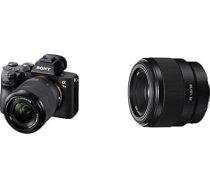 Sony Alpha 7 III bezspoguļa pilna kadra kamera ar 28-70 mm f/3,5-5,6 (ātrais 0,02 s AF, 5 asu attēla stabilizācija) + 50F18F