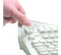 CHERRY WetEx elastīga tastatūras āda CHERRY KC 1000 SC/SC-Z, SECURE BOARD 1.0, ISO izkārtojums, aizsardzība pret šķidrumiem, putekļiem un svešķermeņiem