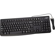 Logitech K120 Business vadu tastatūra Windows un Linux, USB ports, Silent Touch, izturīga, noturīga pret šļakatām, tastatūras statīvs, itāļu QWERTY izkārtojums