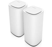 Linksys Velop Pro 7 Mesh WiFi 7 sistēma MBE7002 - Kognitīvā Mesh sistēma ar trīsjoslu un vairāk nekā 10 Gbps - Mesh pārklājums līdz 550 m² - Savieno 400 ierīces - 2 vienību iepakojums