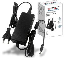 V-TAC barošanas bloks 12V 42W 3.5A ar Jack 2.1 kamerām, LED lentēm, modemiem, 12V Plug & Play ar strāvas kontaktdakšu displejiem, elektroniskām ierīcēm - ieeja AC 100-240V