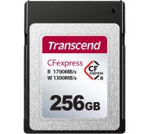 Transcend CFexpress TS256GCFE820 820 B tipa atmiņas karte - lasīšanas/rakstīšanas ātrums līdz 1700MB/s 1300MB/s 256GB