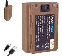 Blumax akumulators, kas saderД«gs ar Sony NP-FZ100 | 2250 mAh ar USB Type-C uzlДЃdes ligzdu - priekЕЎ Alpha 9 II A9 II A9 / A7C A7 III - IV // A1 6600 FX30 ZV-E1