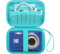 Canboc somiņa Kodak PIXPRO FZ55/FZ45/FZ43/FZ53 16MP digitālajai kamerai, videoreportāžas kameras futrālis, rāvējslēdzēja tīklveida somiņa ar kabeli, zaļa (tikai futrālis)