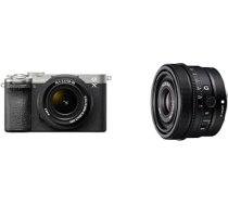 Sony Alpha 7C II bezspoguļa pilna kadra kamera ar SEL2860 un SEL24F28G (33 MP, reāllaika autofokuss, 10 BPS, 4K video, noliektais LCD skārienjūtīgais ekrāns) Sudraba/melna krāsā