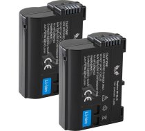 2 x SK akumulators Savietojams ar Nikon EN-EL15 < 2040 mAh > EN-EL15c EN-EL15b EN-EL15a priekš Nikon < Z8 Z7 II Z6 II Z5 Zf > D600 D800 D850 D7200 D7500-1 V1
