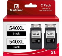 BunToner PG 540 XL melnā krāsā, kas saderīga ar Canon printeru kasetnēm 540 PG-540 priekš Canon TS5150 TS5151 MG3650s MG3650 G4250 MG3600 MX475 MX530 (2 melni iepakojumi)