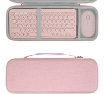 Geekria cietais apvalks, kas saderīgs ar Logitech K380 + M350, Microsoft Designer Compact Keyboard + Microsoft Mobile Wireless Keyboard un Pebble Mouse Combo (rozā)