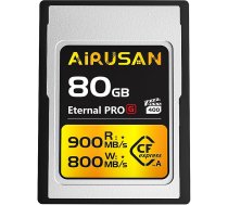 CFexpress A tipa atmiņas karte 80GB, CFexpress A tipa atmiņas karte līdz 900MB/s lasīšanai un 800MB/s ierakstīšanai, saderīga ar Sony Alpha Sony FX kamerām 4K 120P, 8K 30P video/foto ierakstīšanai