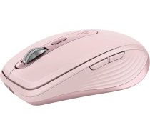 Logitech MX Anywhere 3S kompakta bezvadu pele, ātra ritināšana, 8K DPI jebkuras virsmas izsekošana, klusi klikšķi, programmējamas pogas, USB C, Bluetooth, Windows PC, Linux, Chrome, Mac - rozā krāsā