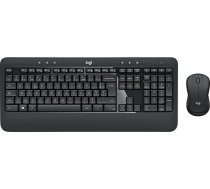 Logitech MK540 Advanced Wireless tastatūras peles komplekts, 2,4 GHz bezvadu savienojums, izmantojot USB Unifying uztvērēju, 3 gadu akumulatora darbības laiks, Windows un ChromeOS, dators / klēpjdators, Beļģu AZERTY izkārtojums