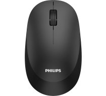 Philips SPK7307BL Bezvadu pele - 2,4 GHz ar USB Nano uztvērēju, ergonomisks dizains un 1600 DPI sensors, klusiem klikšķiem, piemērota labās un kreisās rokas lietotājiem, saderīga ar PC, Mac, klēpjdatoru, melna