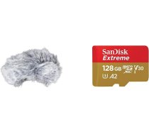 TASCAM WS 11 Video un kino & SanDisk Extreme microSDXC UHS-I atmiņas karte 128 GB + adapteris (viedtālruņiem, rīcības kamerām un droniem, A2, C10, V30, U3, 190 MB/s pārraide, RescuePRO Deluxe)