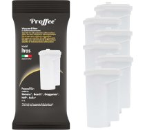 Proffee Itras | 6 x ūdens filtri, kas ir saderīgi ar Siemens EQ sērijas, Bosch 2. un 8. sērijas, Gaggenau 200. un 400. sērijas pilnībā automātiskajām kafijas mašīnām un kafijas mašīnām, aizstāj Brita Intenza kasetni