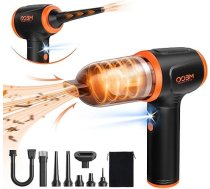 MECO ELEVERDE rokas putekļsūcējs bezvadu 16000PA 4-in-1 mazs putekļsūcējs gaisa pūtējs pārnēsājams bezvadu ar LED gaismu mājas/automašīnas/biroja/datora tīrīšanai