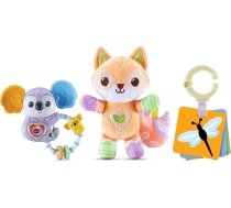 VTech Fox & Friends dāvanu komplekts | Mīksts mazulis lapsa, muzikāla koala grabulis un kartīšu komplekts | Rotaļlieta mazuļu motorisko prasmju attīstībai | Piemērota bērniem no 0 mēnešiem