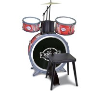 Bontempi - BeatMaster: Bērnu baterija ar reālistiskām skaņām un daudz jautrības, 500 x 500 x 680 mm, krāsa sarkana un melna, Bontempi-514506