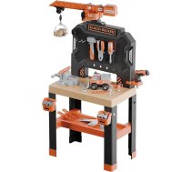 Smoby - Black + Decker - Bricolo Builder darba galds - 87 piederumi - pārstrādāts materiāls - no 3 gadu vecuma - franču ražojums