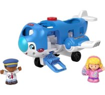 Fisher-Price HJN37 Little People Aeroplane - daudzvalodu versija Muzikāla rotaļlieta lidmašīna ar figūriņām mazuļiem un pirmsskolas vecuma bērniem no 1 gada vecuma