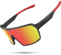 Lamicall XL velosipēdu brilles vīriešiem Quick brilles sievietēm – [29 g TR-90 Ultralight] Polarizētas sporta brilles velosipēdistiem ar regulējamu deguna spilventiņu un ausu daļu, UV400 skriešanas brilles saulesbrilles velosipēdistiem/skrie