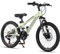 Glerc Skyline bērnu kalnu velosipēds zēniem un meitenēm, 20–24 collu bērnu velosipēds 6–18 gadus veciem pusaudžiem, 21 ātrumu velosipēds ar priekšējo piekari, dažādas krāsas