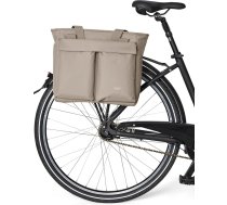 LARKSON Nova Bike velosipēdu somas sievietēm un vīriešiem, pelēkas, 2-in-1 velosipēda iepirkumu soma un aizmugurējā bagāžnieka soma, iepirkumu soma, ūdensnecaurlaidīga