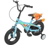 Bērnu velosipēds 12 collas Uzlabots bērnu velosipēds ar stabilizatoriem un ūdens pudeli, augstuma regulējamais, jauniešu velosipēds 2–5 gadu vecumam, bērnu treniņu velosipēds zēniem un meitenēm