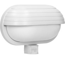 MUSAM, dārza gaismeklis ar 180st kustības sensoru, 1x15W, E27, IP44, ar slēģi, plastmasas, balts