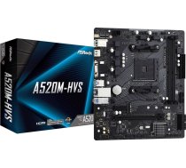 Pamatplate a520m-hvs am4 2ddr4 hdmi/vga m.2 matx