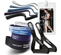 Power Band Bundle Terrabands komplekts fitnesam un vingrošanai 5 spēka fitnesa joslu komplekts Izturības joslas Fitnesa joslas Flex Band stiprības treniņiem, stiepšanai, rehabilitācijas cilpu joslai