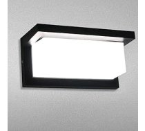 18 W LED sienas gaisma ar kustības sensoru Modern 6000 K Cool White āra lampa IP65 Ūdensizturīgs āra apgaismojums Melns āra apgaismojums dārza lieveņa terasei garāžai Vannas istabas sienas lampas dekorēšanai