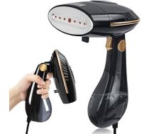 Dampfglätter 1500W, Dampfbürste Steamer Schnelles Erwärmung 25G/Min Dampf, Faltbar, Hemdenbügler Bügeleisen Dampf Bügelmaschine für Büro, Zuhause, mit Bügelhandschuh - Schwarz