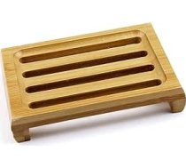 Bambusa ziepju turētājs Eco Friendly Koka roku darbs ar drenāžas ziepju trauku Dabiskā ziepju kaste ziepju uzglabāšanai Ziepju sūklis