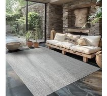 Carpettex āra paklājs, izturīgs pret laikapstākļiem 200 x 300 cm (200 x 290 cm) Sizala izskats Sudraba krāsa - ideāli piemērots balkonam, dārzam, terasei un virtuves paklājam - mazgājams paklājs, plakanā pinuma, ūdensizturīgs, viegli kopjam