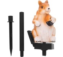 POPETPOP LED Gartenleuchten 2 Stück mit Leuchtenden Acryl Eichhörnchen Batteriebetrieben Dekorative Außenbeleleuchtung für Terrasse Rasen und Garten