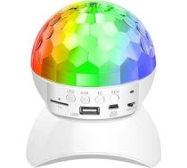 Weihnachten Projektor, RGB Disco Licht DJ Disco Lichter Lampe Geburtstag Party Lichter Dekorationen Ball Projektor Weihnachten Bühne Lampen Club Beleuchtung für Weihnachten Dekorationen Außen(White)