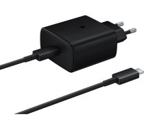 Samsung Strāvas lādētājs EP-TA845EWE ar USB-C 45W 1,8 m kabeli - melns