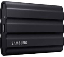 Samsung Portable SSD T7 Shield, 1TB, USB 3.2 Gen.2, 1050MB/s nolasīšanas ātrums, 1000MB/s ierakstīšanas ātrums, izturīgs ārējais cietais disks Mac, PC un viedtālruņiem, melns, MU-PE1T0S/EU