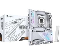GIGABYTE X870E AORUS PRO X3D Ice pamatplate - AMD Ryzen 9000 Prozessoren, 18+2+2-fāžu digitālais VRM, līdz 9000 Hz DDR5 (OC), 2 x PCIe 5.0 + 2 x PCIe 4.0, Wi-Fi 7, 5 GbE LAN, USB 4