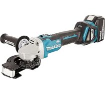 Makita DGA511RTJ Akumulatora leņķa slīpmašīna, 18 V / 5,0 Ah, 2 akumulatori + lādētājs, Makpac